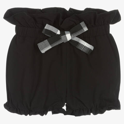 Fun & Fun-Girls Black Ruffle Shorts | Childrensalon Outlet