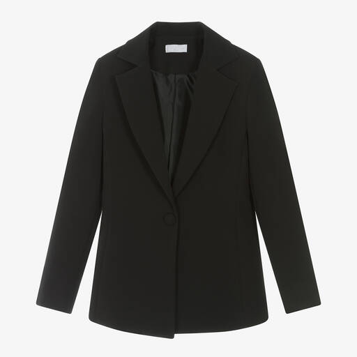 Fun & Fun-Girls Black Tailored Twill Blazer | Childrensalon Outlet