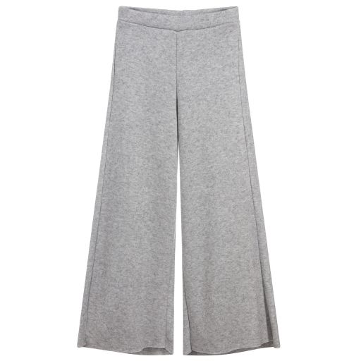 Fun & Fun-Girls Grey Knitted Trousers | Childrensalon Outlet
