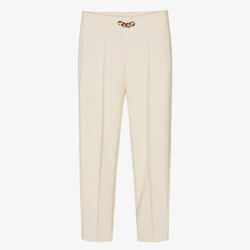 Fun & Fun Chic-Girls Ivory Tailored Trousers | Childrensalon Outlet