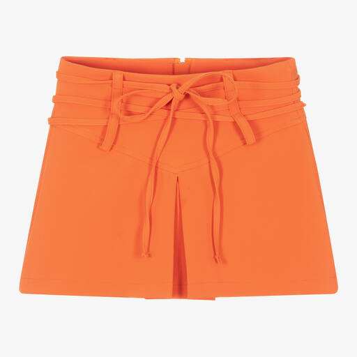 Fun & Fun-Jupe short orange taille haute | Childrensalon Outlet