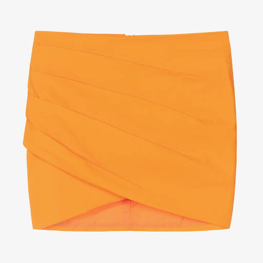 Fun & Fun-Girls Orange Ruched Skirt | Childrensalon Outlet