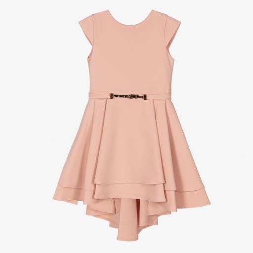 Fun & Fun-Girls Pink Belted Dress | Childrensalon Outlet