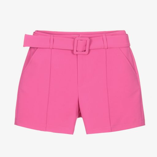Fun & Fun-Girls Pink Shorts with Belt | Childrensalon Outlet