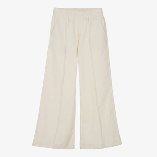 Fun & Fun-Girls Soft Ivory Cord Trousers | Childrensalon Outlet