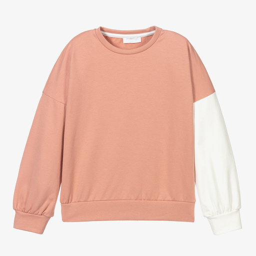 Fun & Fun Chic-Pink Colour Block Sweatshirt | Childrensalon Outlet