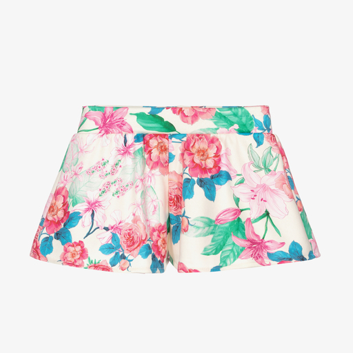 Fun & Fun-Pink & Ivory Cotton Shorts | Childrensalon Outlet