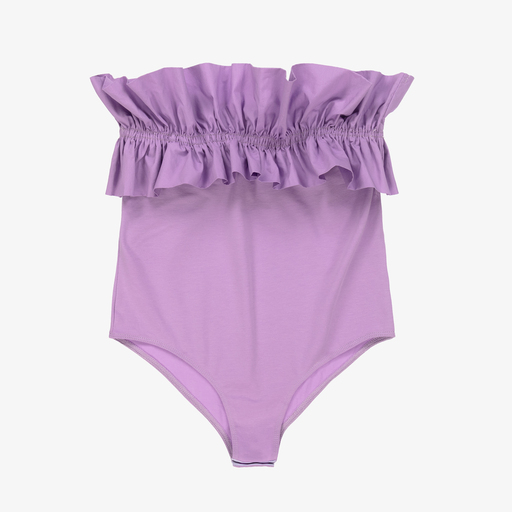 Fun & Fun-Purple Cotton Bodysuit Top | Childrensalon Outlet