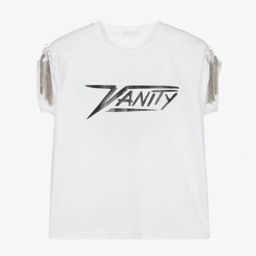 Fun & Fun-White Short Sleeve T-Shirt | Childrensalon Outlet