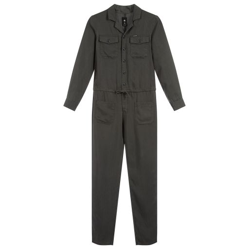 G-Star Raw-Girls Green Lyocell Jumpsuit | Childrensalon Outlet