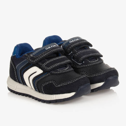Geox-Boys Navy Blue Trainers | Childrensalon Outlet