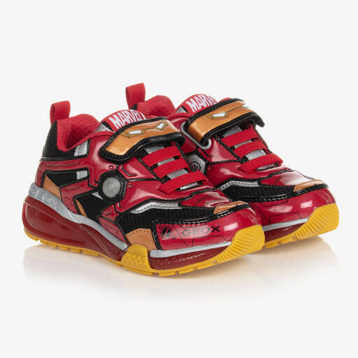 Geox-Boys Red Marvel Trainers | Childrensalon Outlet