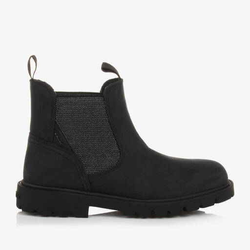 Geox-Girls Black Leather Ankle Boots | Childrensalon Outlet