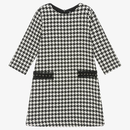 Giamо-Платье в гусиную лапку для девочек | Childrensalon Outlet