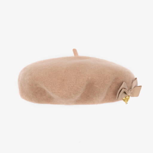 Angel's Face-Girls Beige Wool Beret | Childrensalon Outlet