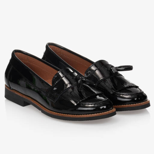 Children's Classics-Girls Black Patent Leather Loafers | Childrensalon Outlet