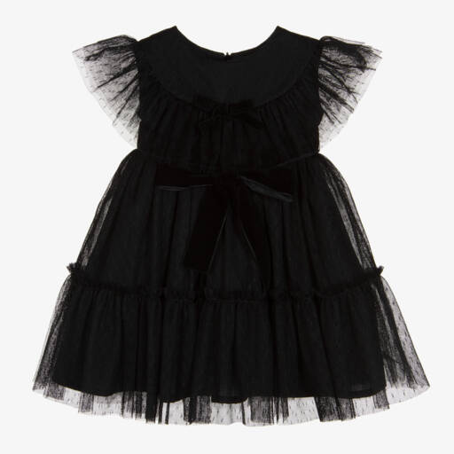 Phi Clothing-Girls Black Tulle Dress | Childrensalon Outlet