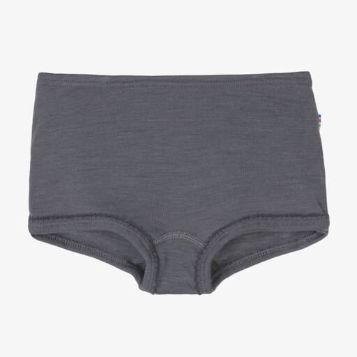 Joha-Girls Grey Merino Wool & Silk Knickers | Childrensalon Outlet
