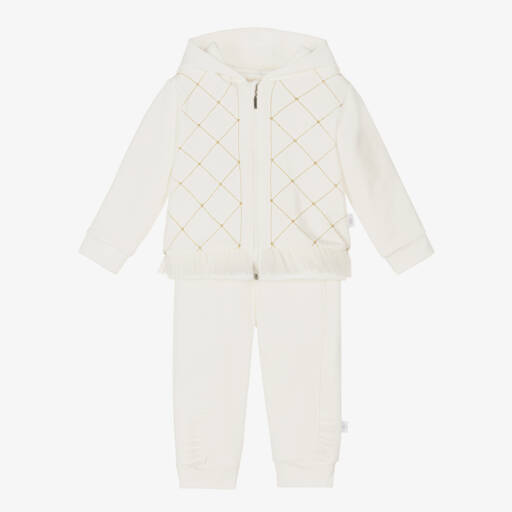 Sofija-طقم قطني عاجي أنيق للبنات | Childrensalon Outlet