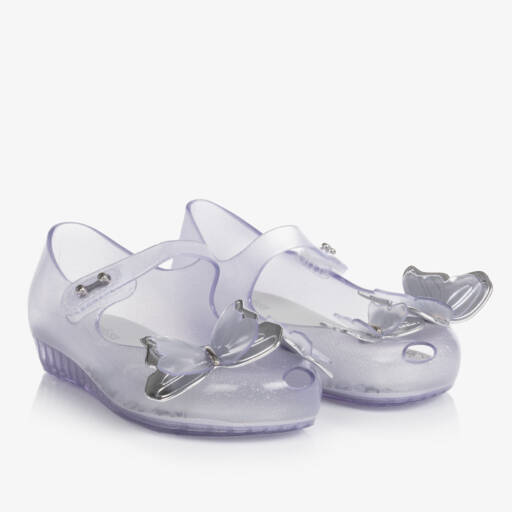 Mini Melissa-Блестящие босоножки с бабочками для девочек | Childrensalon Outlet