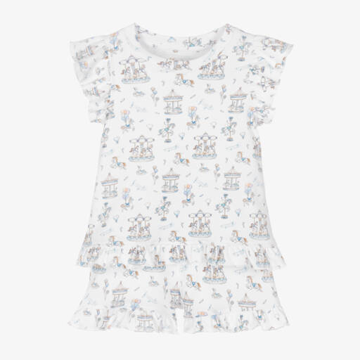My Little Pie-Girls White Cotton Bon Bon Pyjamas | Childrensalon Outlet