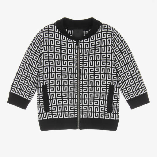 Givenchy-Haut zippé maille jacquard 4G bébé | Childrensalon Outlet