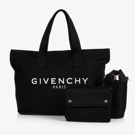 Givenchy-Black Logo Changing Tote Bag (56cm) | Childrensalon Outlet