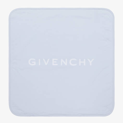 Givenchy-Blue Cotton Padded Blanket (77cm) | Childrensalon Outlet