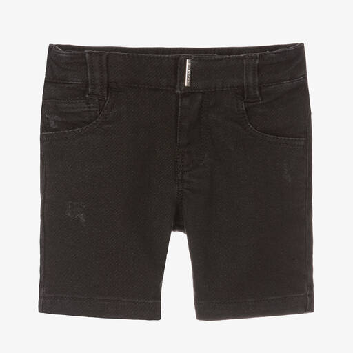 Givenchy-Boys Black Cotton Jersey Logo Shorts | Childrensalon Outlet