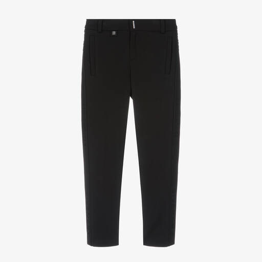 Givenchy-Boys Black Milano Jersey Trousers | Childrensalon Outlet