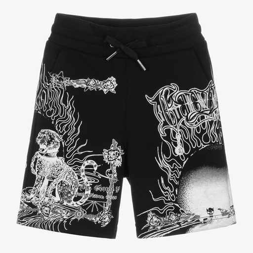 Givenchy-Черные шорты с пантерой для мальчиков | Childrensalon Outlet