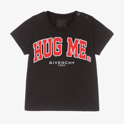 Givenchy-College-T-Shirt in Schwarz und Rot | Childrensalon Outlet