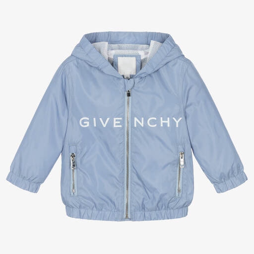 Givenchy-جاكيت واقي من الرياح أطفال ولادي لون أزرق فاتح | Childrensalon Outlet