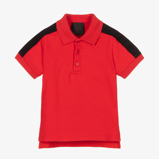 Givenchy-Красная рубашка поло для мальчиков | Childrensalon Outlet