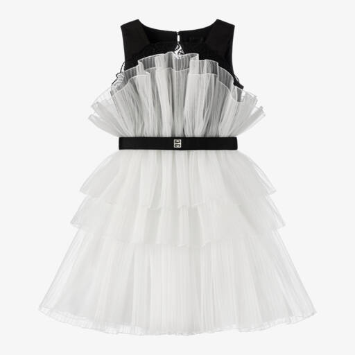 Givenchy-Элегантное платье из тюля с рюшами для девочек | Childrensalon Outlet
