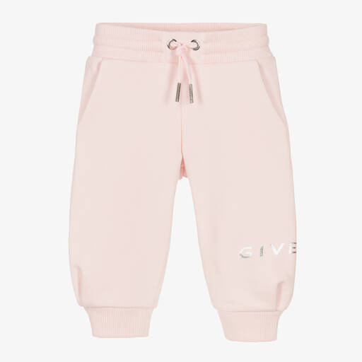 Givenchy-Girls Pink 4G Logo Joggers | Childrensalon Outlet