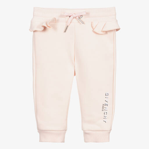 Givenchy-جوغرز أطفال بناتي قطن جيرسي لون زهري باهت | Childrensalon Outlet