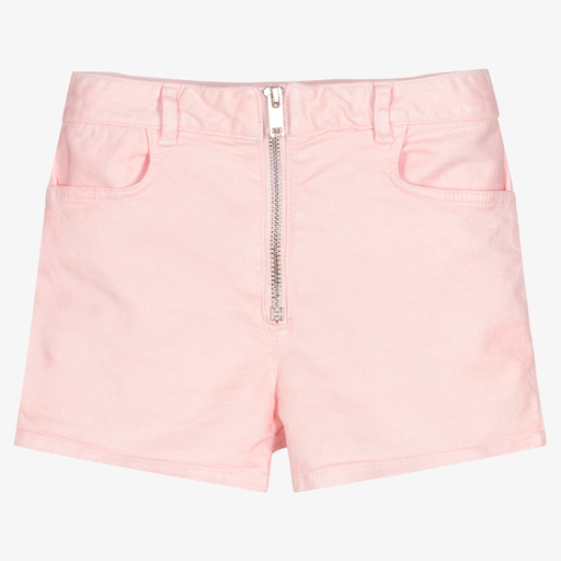 Givenchy-Girls Pink Cotton Shorts | Childrensalon Outlet