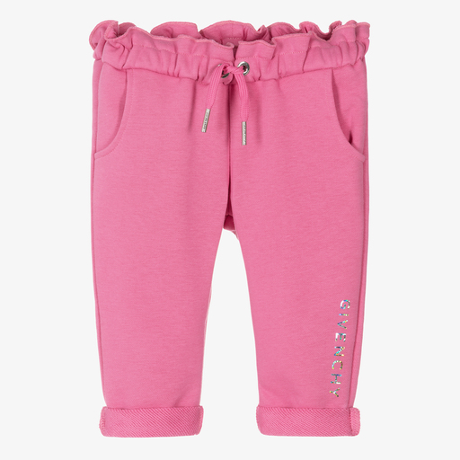 Givenchy-Girls Pink Logo Joggers | Childrensalon Outlet