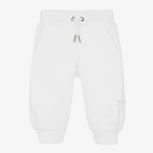 Givenchy-Girls White 4G Logo Joggers | Childrensalon Outlet