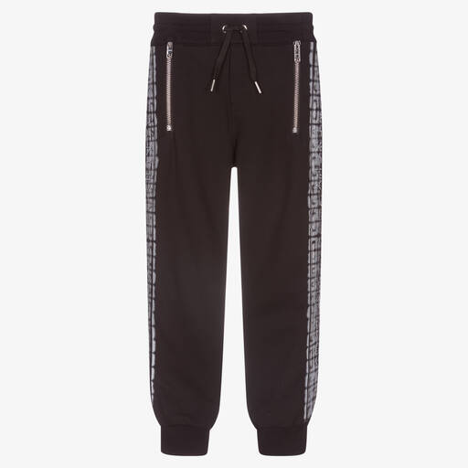 Givenchy-جوغرز 4 جي تينز ولادي مزيج قطن جيرسي لون أسود | Childrensalon Outlet