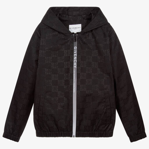 Givenchy-Teen Black Logo Jacket | Childrensalon Outlet