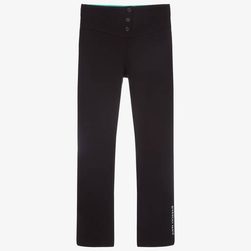 Givenchy-Teen Black Logo Trousers | Childrensalon Outlet