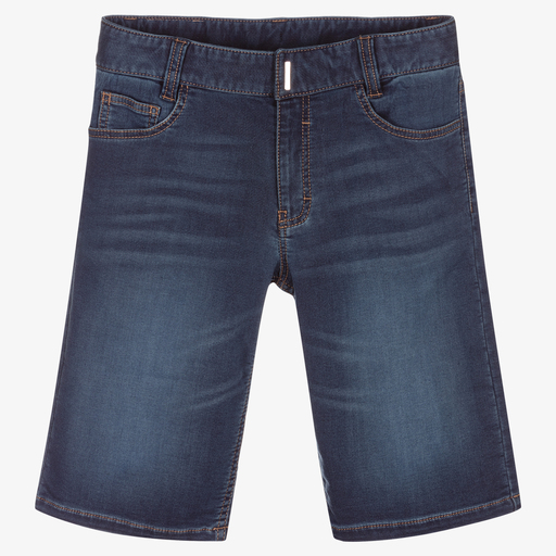 Givenchy-Teen Blue Denim Shorts | Childrensalon Outlet