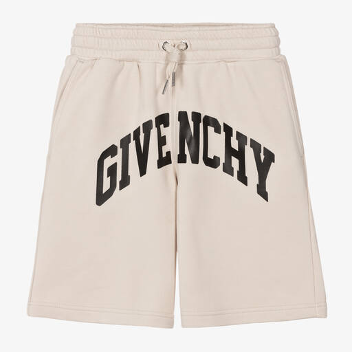 Givenchy-Teen Boys Beige Cotton Shorts | Childrensalon Outlet