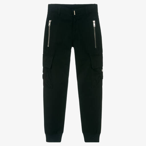 Givenchy-Teen Boys Black Cargo Trousers | Childrensalon Outlet