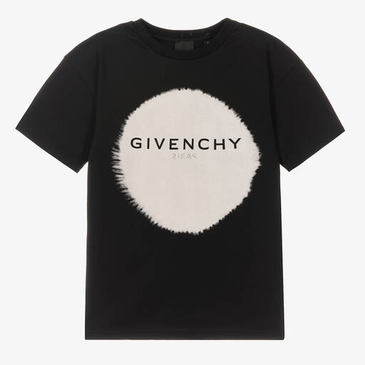 Givenchy-Teen Boys Black Cotton Logo T-Shirt | Childrensalon Outlet