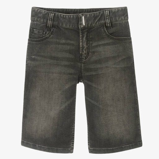 Givenchy-Teen Boys Black Logo Plate Shorts | Childrensalon Outlet