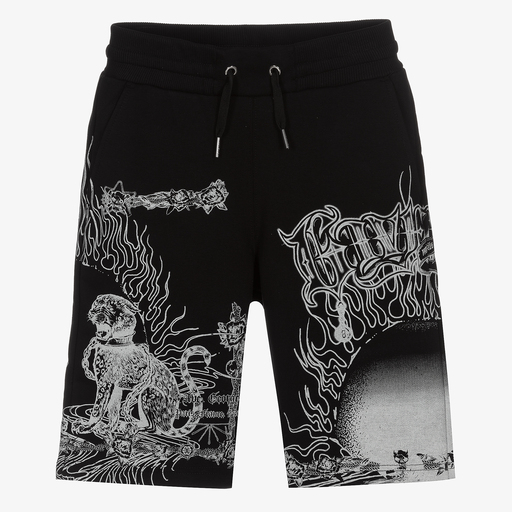 Givenchy-Teen Boys Black Panther Shorts | Childrensalon Outlet