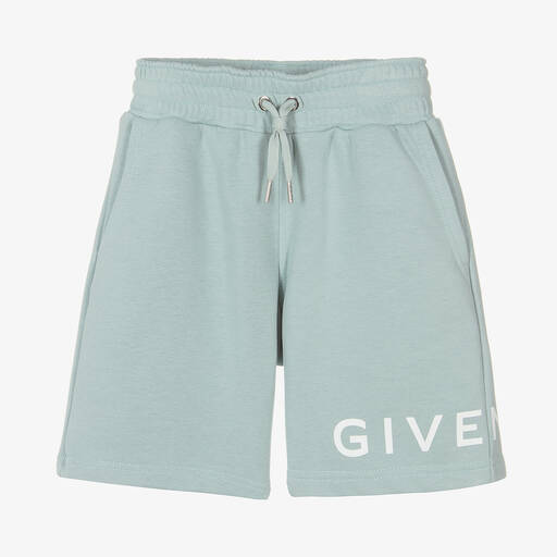 Givenchy-شورت تينز ولادي قطن جيرسي لون أخضر | Childrensalon Outlet